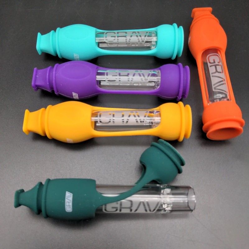 GRAV 16mm OctoTaster w/ Silicone Skin, thc, , dry herb, flower, pipe